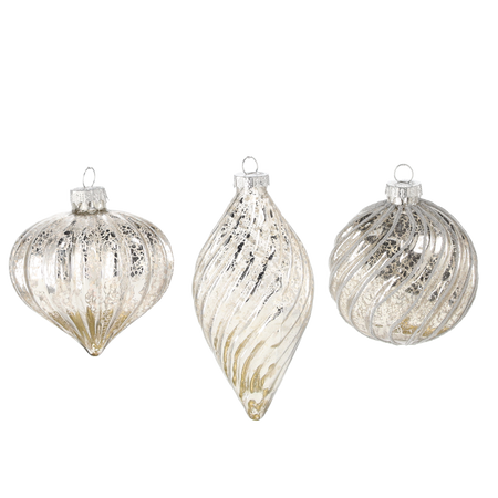 GLASS ORNAMENT BALL DIA 8CM