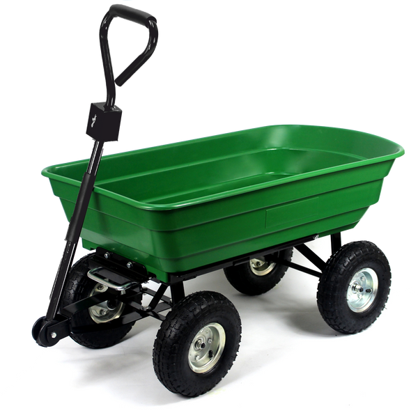WÓZEK OGRODOWY DWUFUNKCYJNY ZIELONY *0061
