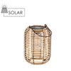 SOLAR LANTERN METAL - BEIGE 24 CM