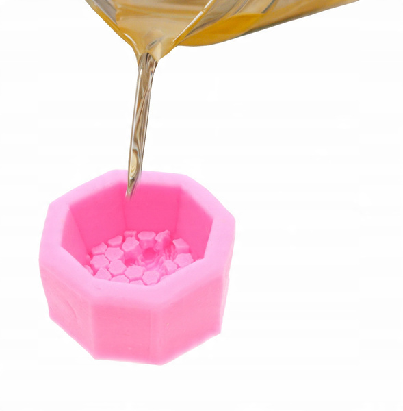 Silicone mold for candles plaster with bee