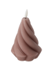 CANDLE DIN WAX LED - TWISTED 9 x 12,5 CM MIX CULOARE *9331