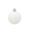KPL. 6 BOMBONE DE CRĂCIUN 6 CM ALB *2815
