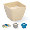 SQUARE DECORATIVE CITRONELLA CANDLE 7.5 X 6 CM DISP=6PCS