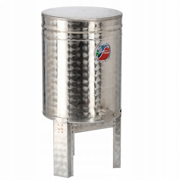 ODSTOJNIK 63 L NA STOJAKU Z ZAWOREM NIERDZEWNYM I POKRYWĄ*1406