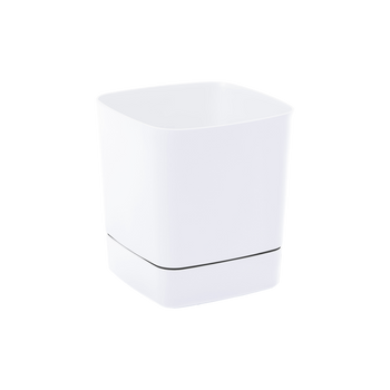 POT WITH SAUCER CLIMA 160X160MM WHITE*51403