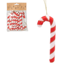 SET OF 12 CHRISTMAS ORNAMENTS CANDY CANE 12 CM