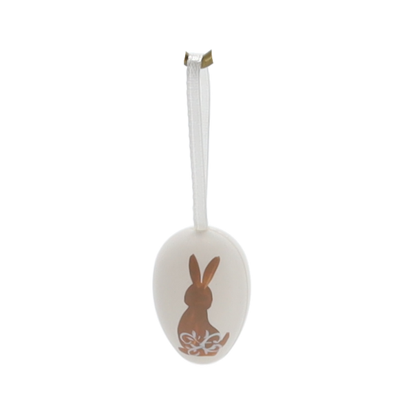 PACHET CU 12 OUĂ DE PAȘTE CU IEPURAȘ ALB-BRUNET TUBĂ *8074