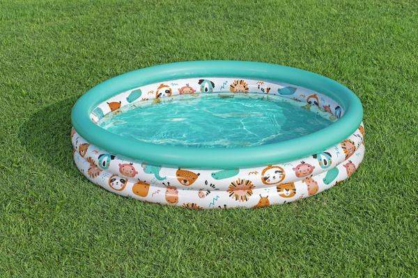 Bestway ?48" x H10"/?1.22m x H25cm Safari Pals Kiddie Pool