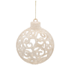 SET OF 12 ORNAMENTS 6 CM CHAMPAGNE/GRAY/WHITE