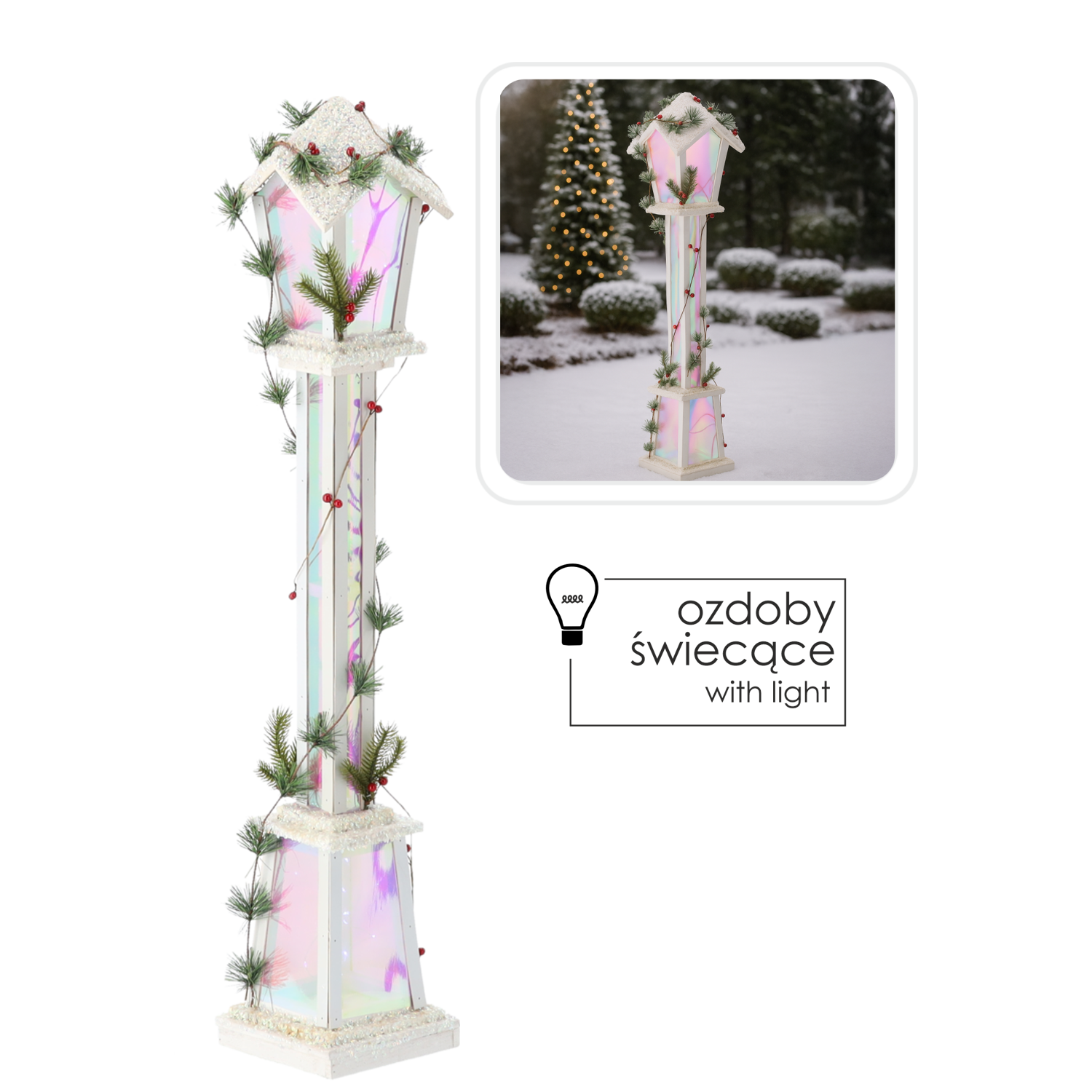 ŚWIĄTECZNA LATARNIA BIAŁA LED 20 x 20 x 120 CM *5263 pol_pl_SWIATECZNA-LATARNIA-BIALA-LED-20-x-20-x-120-CM-5263-7487_1