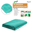 Tarpaulin 2 x 3 M (+/- 5%) 70GSM 3%UV GREEN