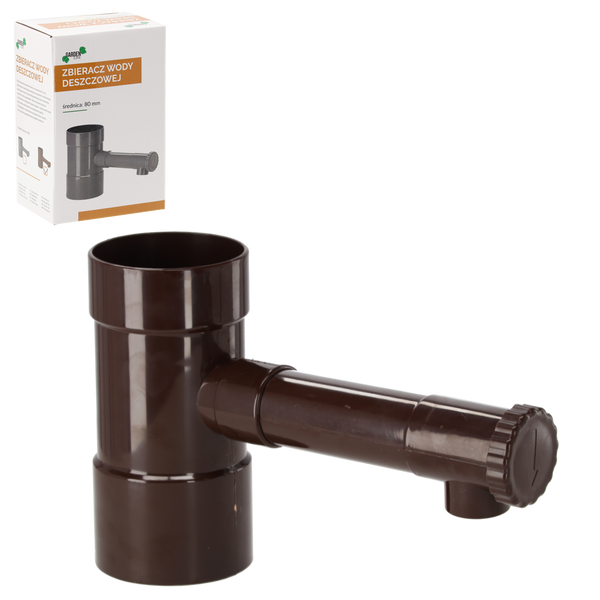 ZBIERACZ WODY DESZCZOWEJ BRĄZOWY 80 MM *6001