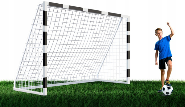 Poarta de fotbal cu plasă 300 x 200 x 90 CM *7543