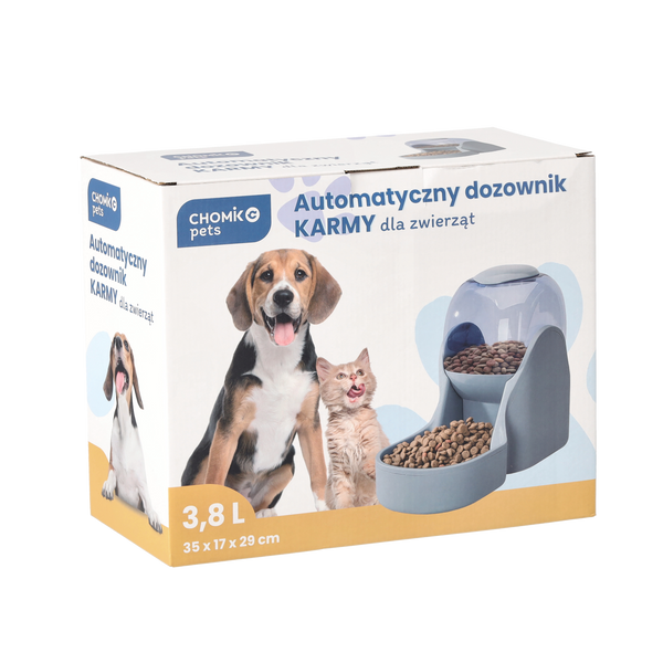 AUTOMATICKÝ DÁVKOVAČ KRMIVA PRE PSA / MAČKU 35 X 17 X 29 CM 3800 ML *7727