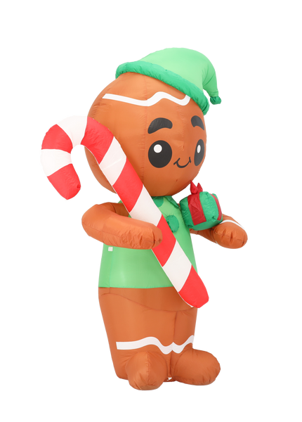 INFLATABLE GINGERBREAD LED 180 CM