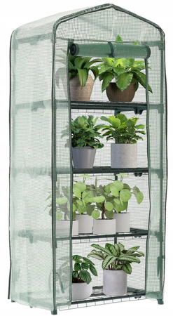 Garden Greenhouse with Four Shelves 69 X 49 X H160cm