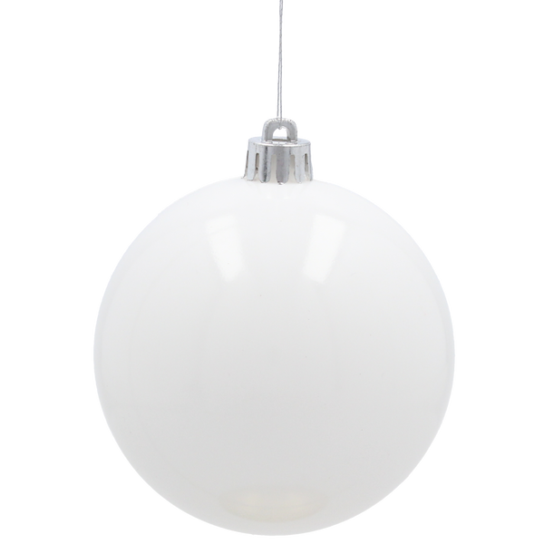 SET OF 16 BAUBLES 8 CM RED/GREEN/WHITE