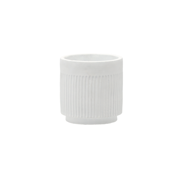 CEMENT COVER FOR POT 11.5 x 11.5 x 12 CM WHITE