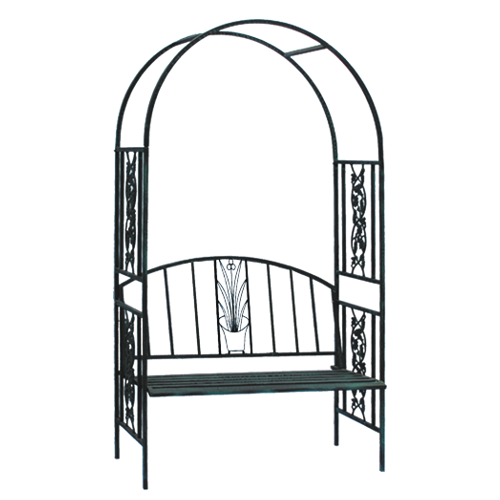 Zahradní pergola s lavicí 122 x 58 x 203 CM *0749