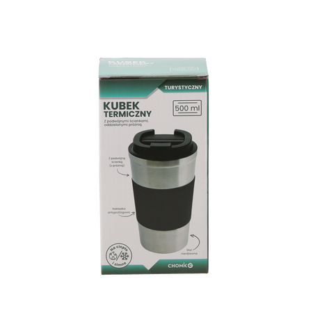 THERMAL MUG 500 ML TRAVEL WITH NON-SLIP LID