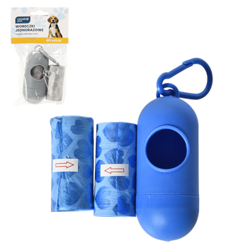 WORECZKI NA PSIE ODCHODY + ETUI 40 SZT MIX KOLORÓW *9691