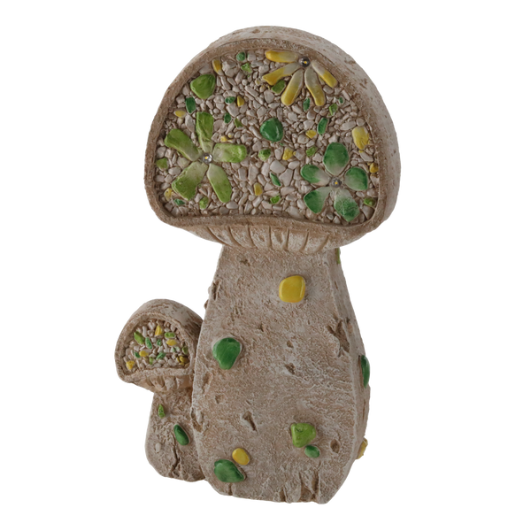 FIGURĂ DE GRĂDINĂ - CIUPERCILE PLATE 26 x 10 x 43 CM LED *7348