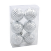KPL. 6 BOMBEK 6 CM CZERWONY / ZŁOTY / SREBRNY *3849
