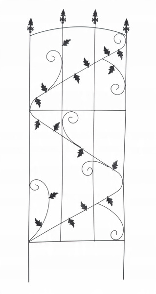 Grid / support for plants 60 x 167 cm black