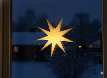 PAPER DECORATIVE STAR 60 CM WHITE 3D