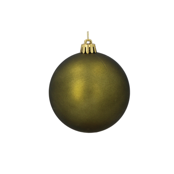 SET OF 20 BAUBLES 8 CM OLIVE/COPPER/GRAPHITE MIX DESIGNS