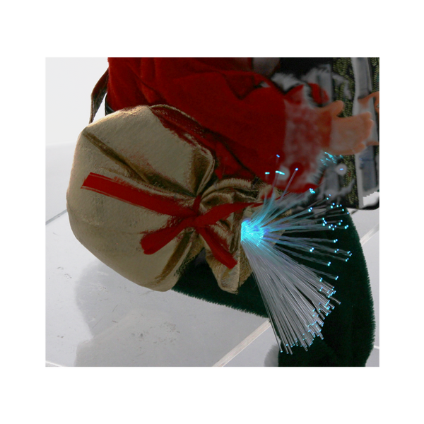 SANTA CLAUS WITH ACCORDION - PLAYING LED 25,5 CM