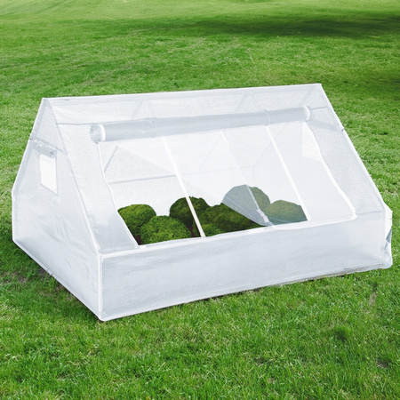 SMALL GARDEN GREENHOUSE WHITE 180 x 140 x H94 cm *0773