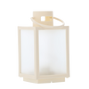 ŚWIĄTECZNY LAMPION 11 x 11 x 20,5 CM Z WKŁADEM LED Z EFEKTEM 3D BIAŁY *2546