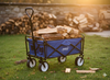 WÓZEK OGRODOWY NIEBIESKI SKŁADANY 116x54x90cm