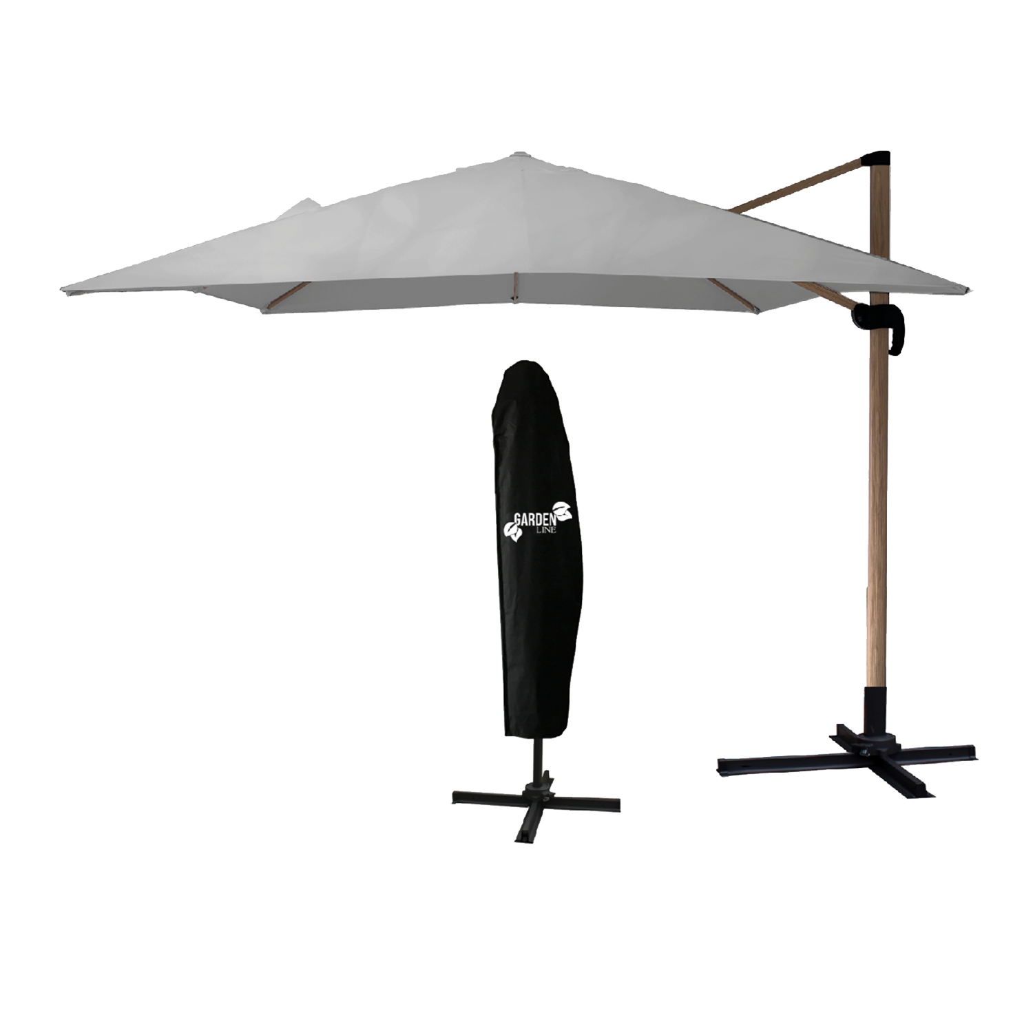 PARASOL OGRODOWY 3 x 3 M SZARY "ROMA" Z POKROWCEM - WOOD EFFECT pol_pl_PARASOL-OGRODOWY-3-x-3-M-SZARY-ROMA-Z-POKROWCEM-WOOD-EFFECT-6310-8978_2