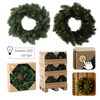 PINE CHRISTMAS WREATH 35 CM LED MIX DESIGNS disp=12pcs pallet=36pcs