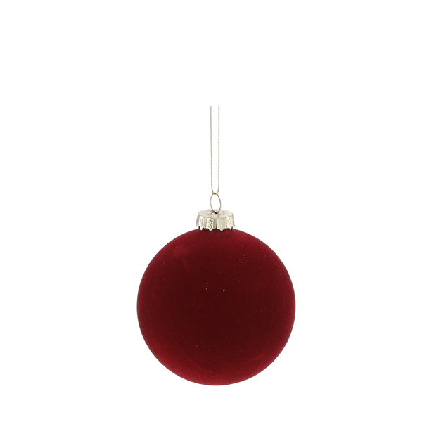 SET OF 7 CHRISTMAS TREE DECORATIONS DARK RED 29 x 29 x 9,5 CM