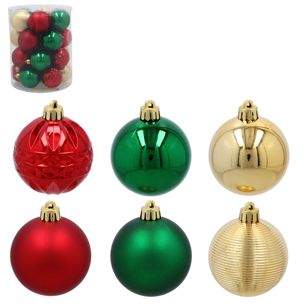 KPL. 26 BOMBS IN A 6 CM TUBE GREEN / GOLD / RED *3610