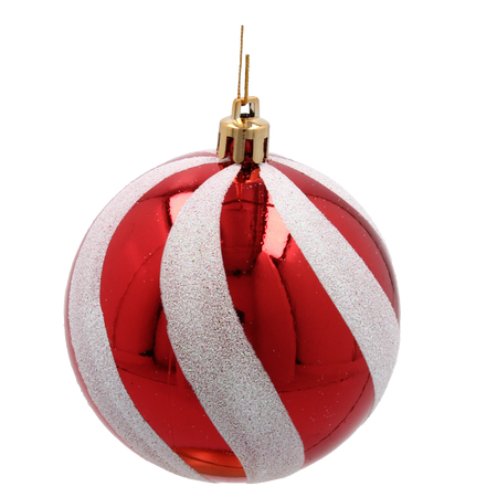 SET OF 24 CHRISTMAS BAUBLES RED, SILVER, GOLD