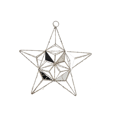Vianočná ozdoba - LED hviezda 30 cm geometrická *6291