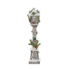 LANTERNĂ FESTIVĂ DIN LEMN CU STELE LED 13 x 13 x 60 CM *5232