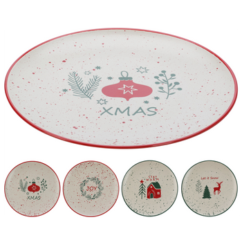 PLATE 26.5CM CHRISTMAS*7862