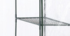 SZKLARNIA OGRODOWA Z PÓŁKAMI BIAŁA 140 x 140 x 200 CM *5460