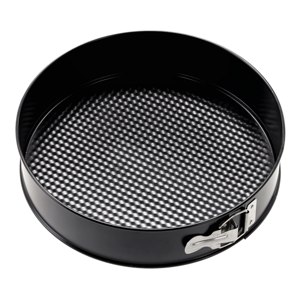 TORTOWNICA FAKTUROWANA FI 27CM Z WARSTWĄ OCHRONNĄ NON-STICK CZARNA *0534