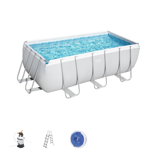 FRAME POOL 4.12 x 2.01 x 1.22 M (POOL, SAND PUMP, LADDER, DISPENSER) *0258 *6288