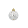 SET OF 16 BAUBLES 6 CM WHITE