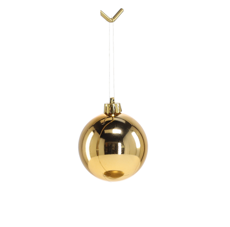 SET OF 12 BAUBLES 6 CM RED/GOLD/SILVER
