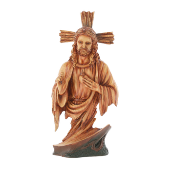 FIGÚRA SRDCA JEŽISA 16 x 10,5 x 36 CM polyresin *6200