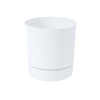 Potted Plant with Saucer AURA 280MM WHITE*51267