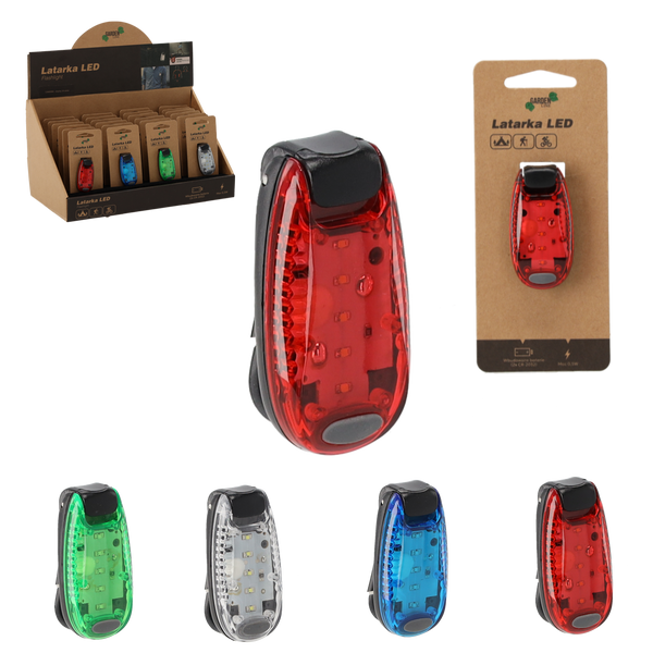 MINI LED FLASHLIGHT WITH CLIP DISPLAY=24 PCS